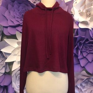 Burgundy Long Sleeve Sweater